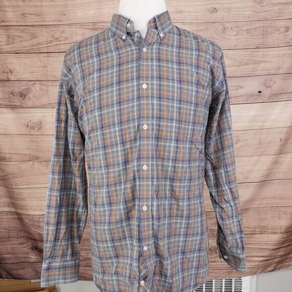 TAILORBYRD COLLECTION LONG SLEEVE PLAID BUTTON DOWN SHIRT MENS 2XL XXL - Picture 3 of 7